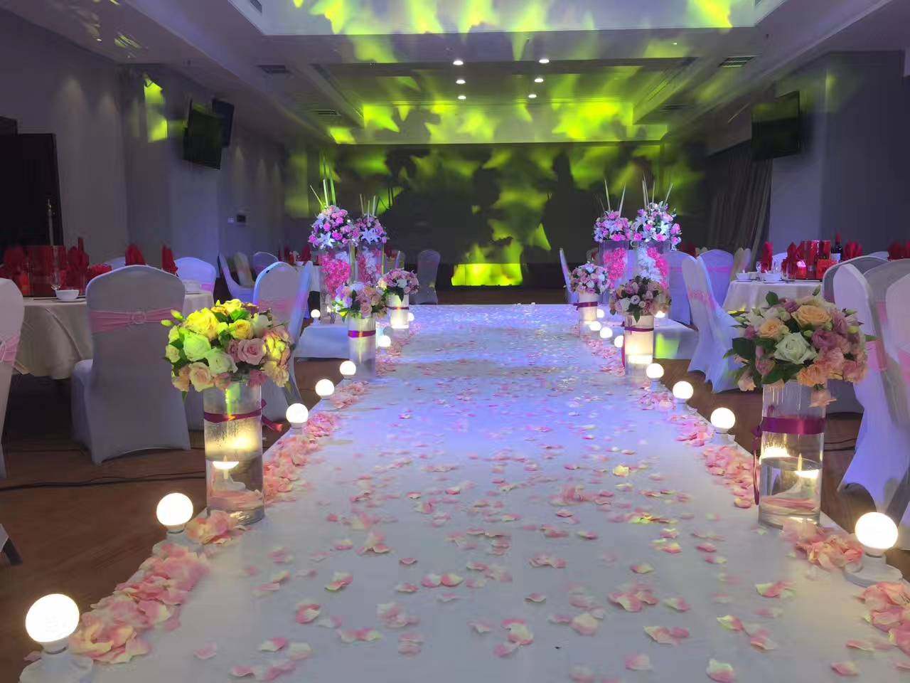 婚庆道具路引龙珠灯新款龙珠路引 龙珠灯泡路引婚礼T台纱跑马灯
