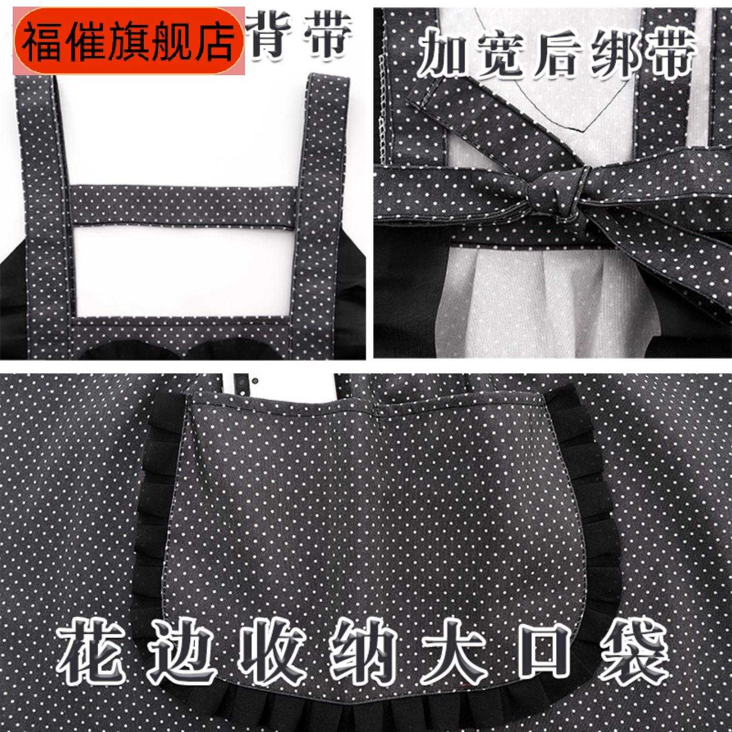 洋气帆布围裙女夏季薄款厨房时尚
