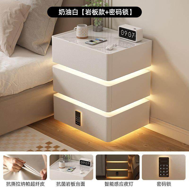 智能床头柜现代简约实木带灯卧室轻奢悬浮多功能高级密码锁床边柜,模玩/动漫/周边/娃圈三坑/桌游,模型制作工具/辅料耗材,淘宝优惠券,粉丝福利购,淘宝优惠卷