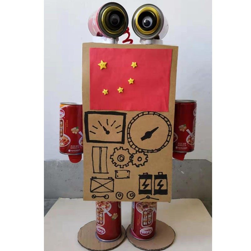 变废人宝小废旧利用 环保手工 垃圾分类 机器为 八宝粥罐子 制作