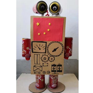 变废人宝小废旧利用 环保手工 垃圾分类 机器为 八宝粥罐子 制作