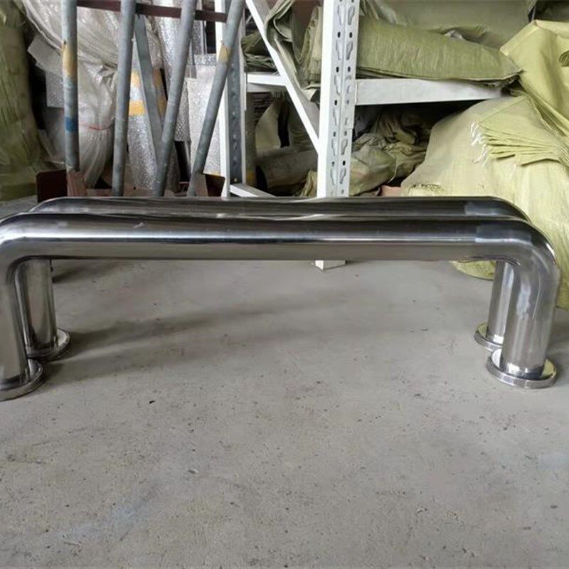 不锈钢护栏M型钢管挡车器加厚U型护栏防撞路桩防护道路挡车警示柱