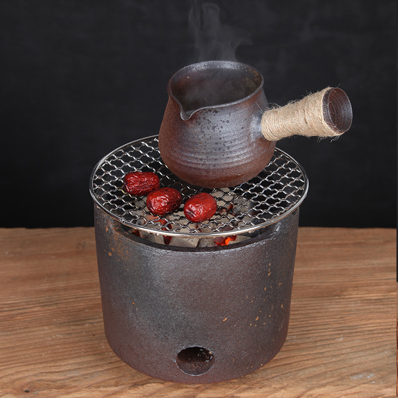 大号炉子炖汤 手工碳炉 炭炉煮茶 耐火陶泥风炉 木碳茶炉 酒精炉