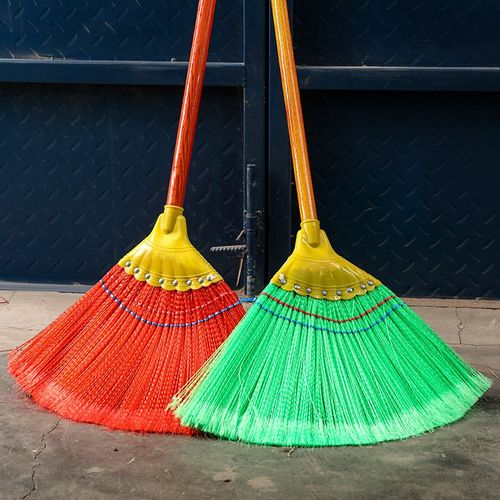 室内外竹工厂车间庭院环卫尼龙塑料丝条大码号扫把扫帚笤帚扫马路