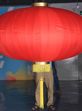 晶鑫宫灯钢丝灯笼红灯笼40寸48寸大号灯笼春节新年高弹钢丝大灯笼