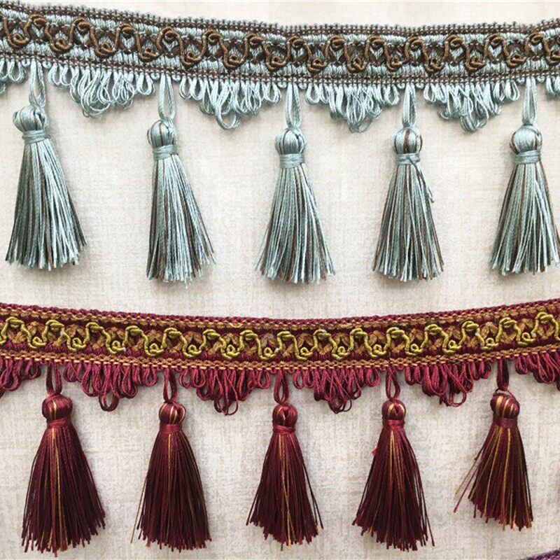 欧式窗帘装饰吊穗流苏花边窗帘底边吊坠吊球沙发婚庆舞台背景辅料