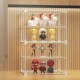 透明玩具展示柜子塑料多层桌面小型防尘盒家用商用多功能陈列架
