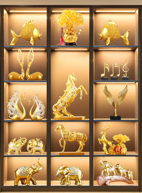 家居客厅酒柜装饰品摆件餐边柜子办公室桌面书房书柜现代高端组合