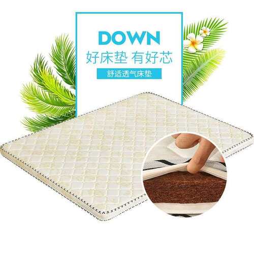 环保椰棕床垫双人棕垫1.8m偏硬1.5m加厚棕榈经济家用0.9m折叠床垫