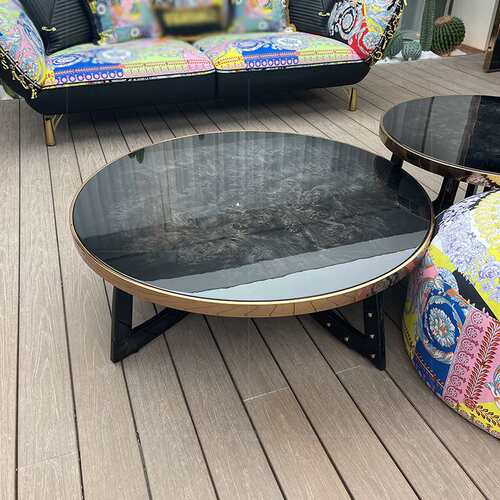 宾利BENTLEY 轻奢实木大小茶几圆形 后现代客厅茶台茶几整装其它