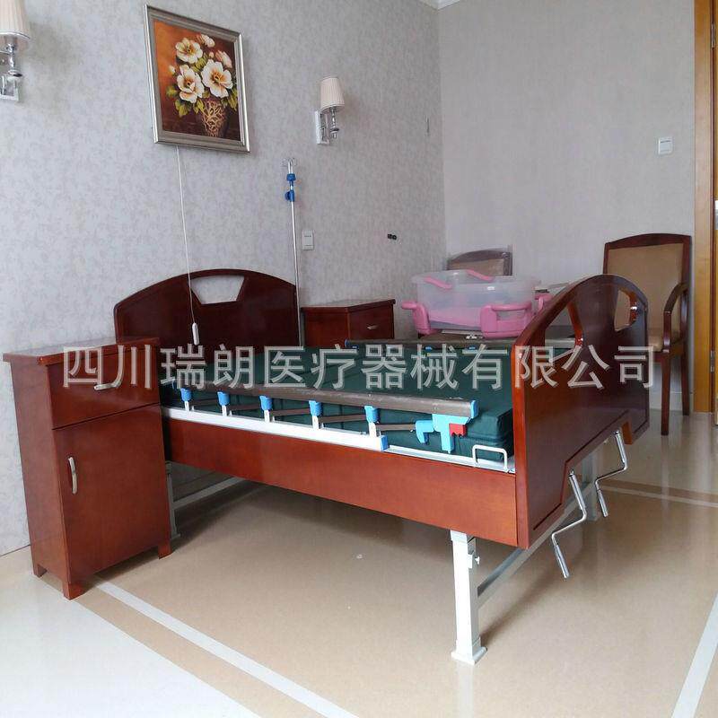 ABS多功能老人用养老床医养结合护理床可家用手动双摇理疗床