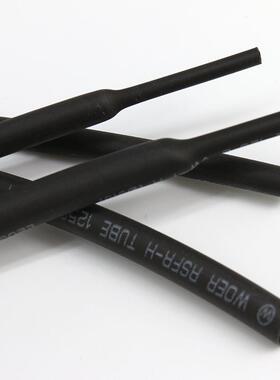 厂家直销沃尔直径2.5mm热缩管黑色热缩套管400米/卷