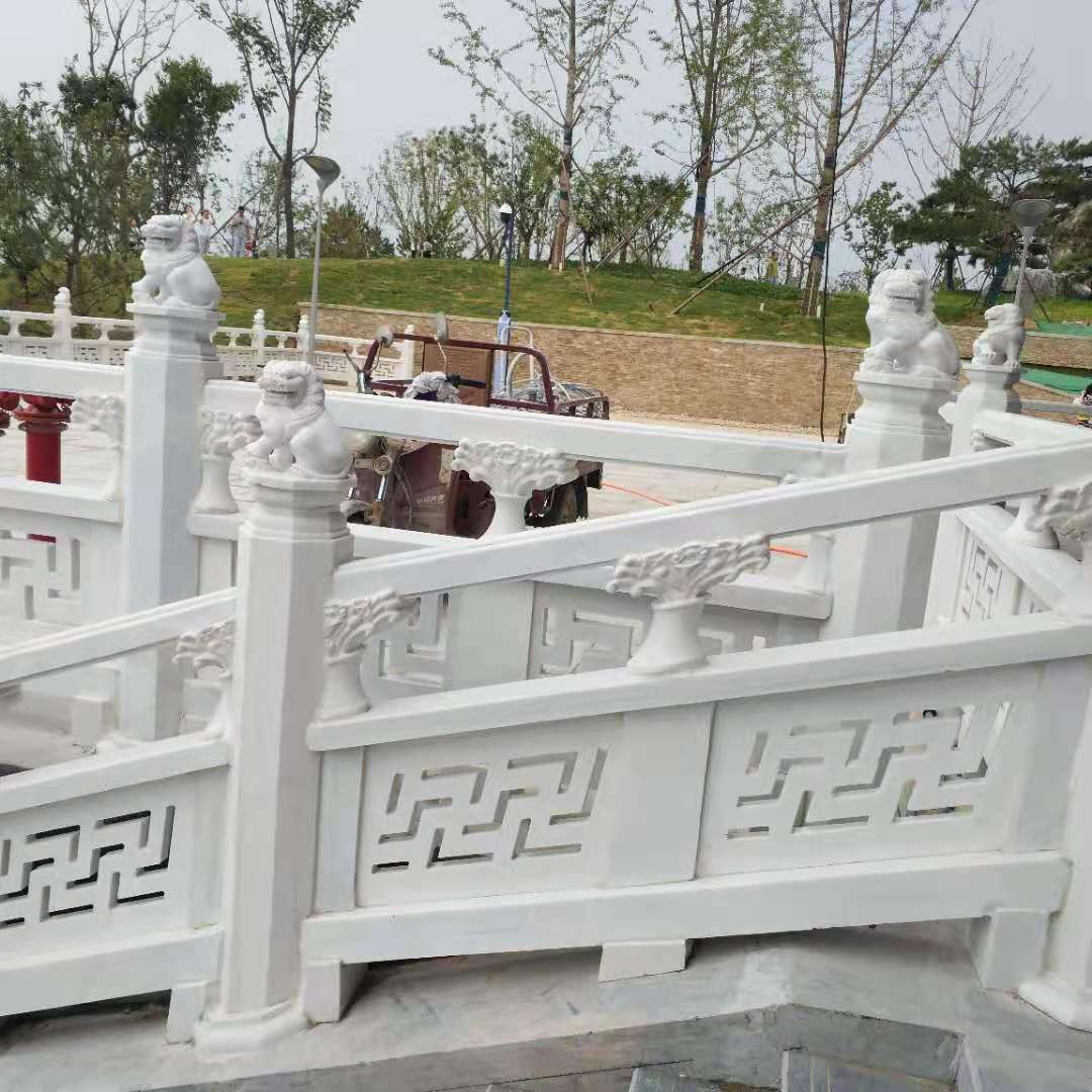 石雕栏杆栏板汉白玉花岗岩升旗台别墅阳台柱景区河道园林石头护栏