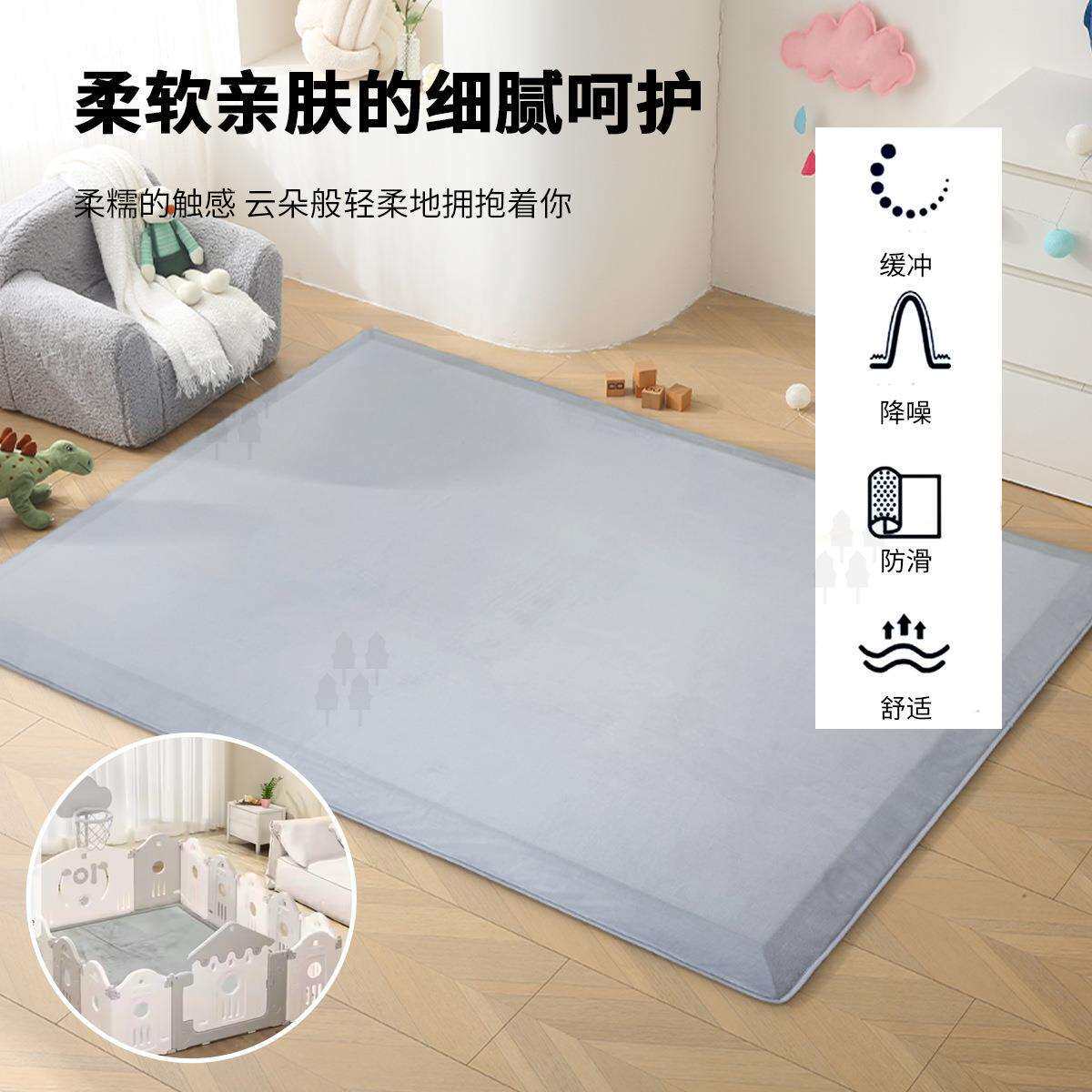 新款斜坡防摔地垫 家用加厚5cm海绵宝宝爬行垫榻榻米地铺垫防绊倒