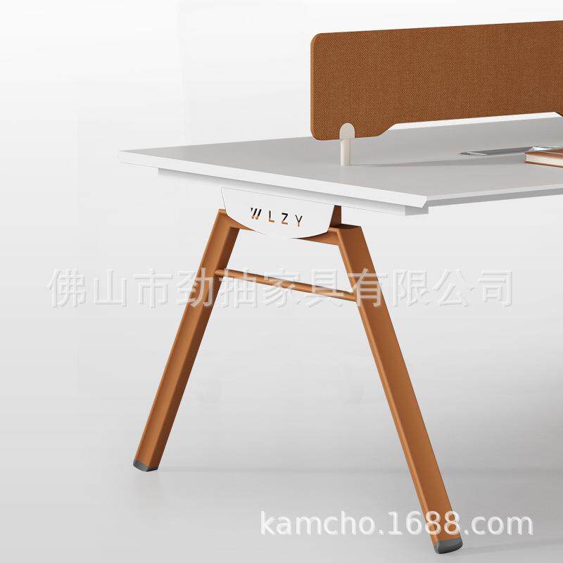 办公室职工用电脑桌椅组合双人四人座位组合现代风办公用桌子书桌
