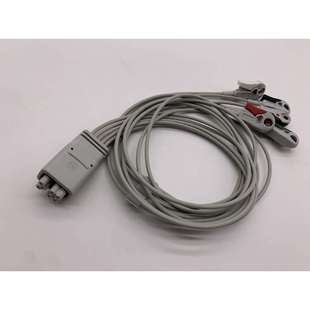 兼容GE心电监护仪配件五导夹式导联线动态导联线八孔