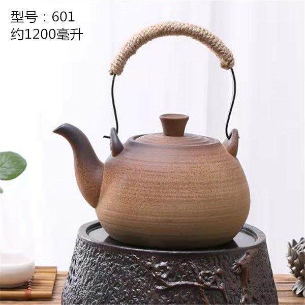 粗陶养生煮茶壶烧水壶耐高温陶瓷水壶电陶炉炭炉用水壶明火烧敏一