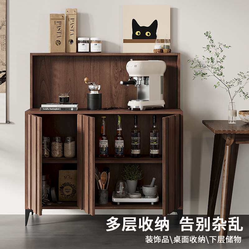 家用实木餐边柜靠墙一体储物柜中式小酒柜碗柜客厅靠墙玄关储物柜