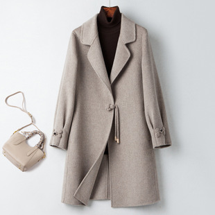 2026新款中老年人双面羊绒大衣女中长款秋冬高端中年妈妈装洋