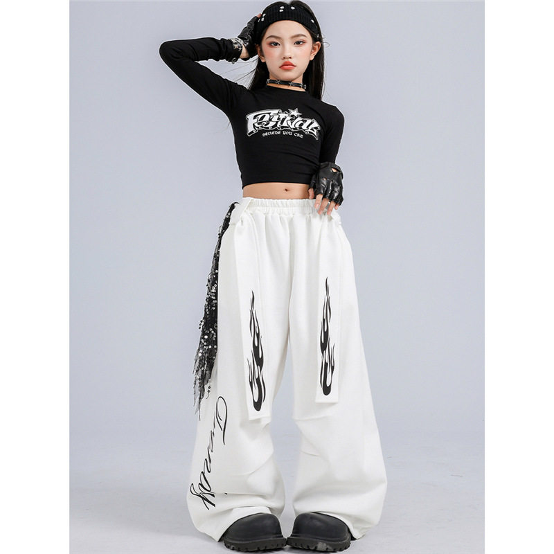 2026新款女童爵士舞演出服少儿jazz街舞服装女孩走秀套装潮女