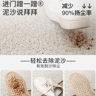 龙年入户门地垫进门家用防滑脚垫新年大门口门外地毯红色耐脏门垫