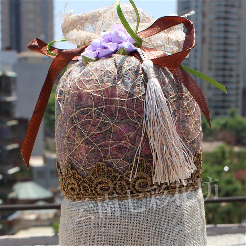 纯天然干花花瓣玫瑰薰衣草香包香袋香囊 卧室衣橱汽车除臭