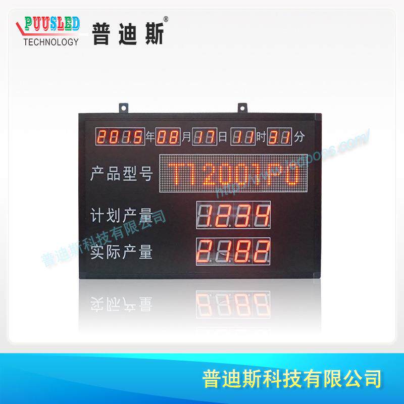 2.3寸LED数码显示屏 车间产量显示屏 工厂产量电子看板