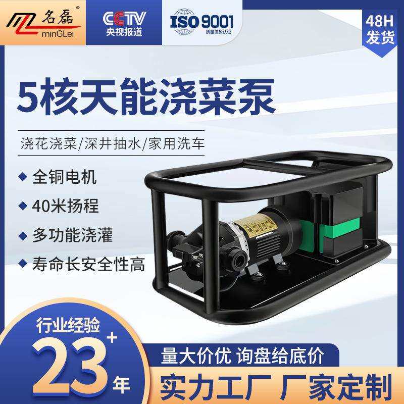 名磊12v充电式抽水泵农村浇菜神器浇水机农用灌溉户外浇地抽水机