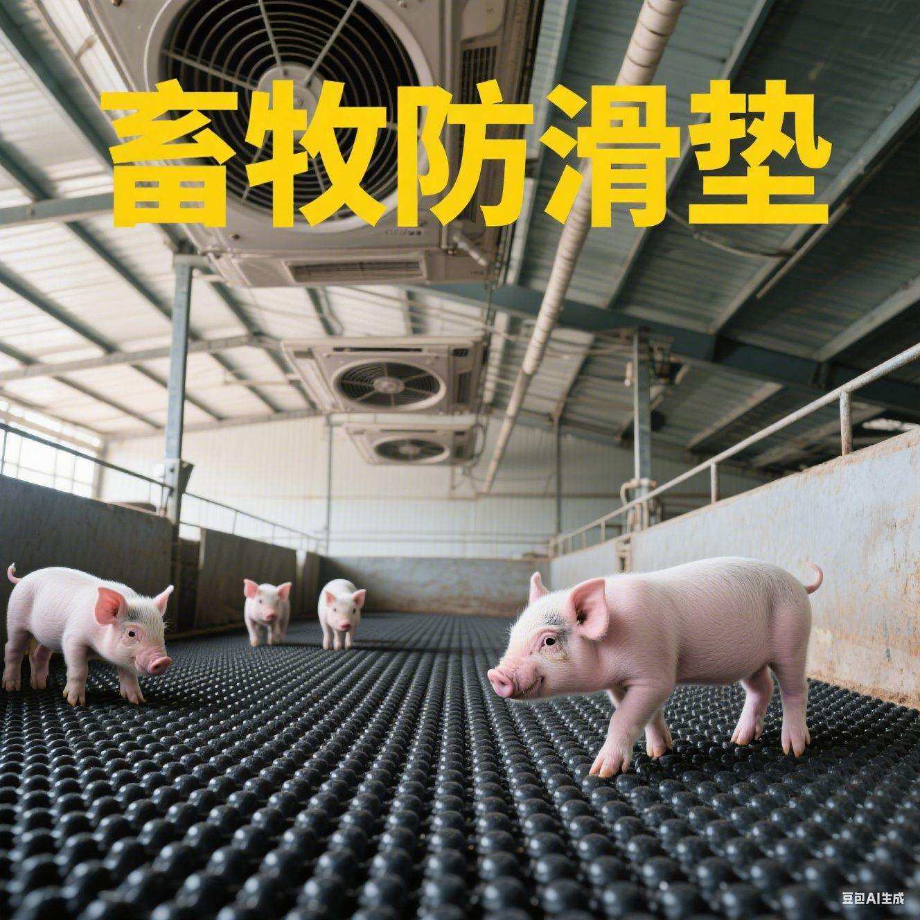畜牧橡胶垫夹线耐磨8mm三层夹布橡胶垫2米加宽猪仔保温羊圈防潮垫 - 实物图