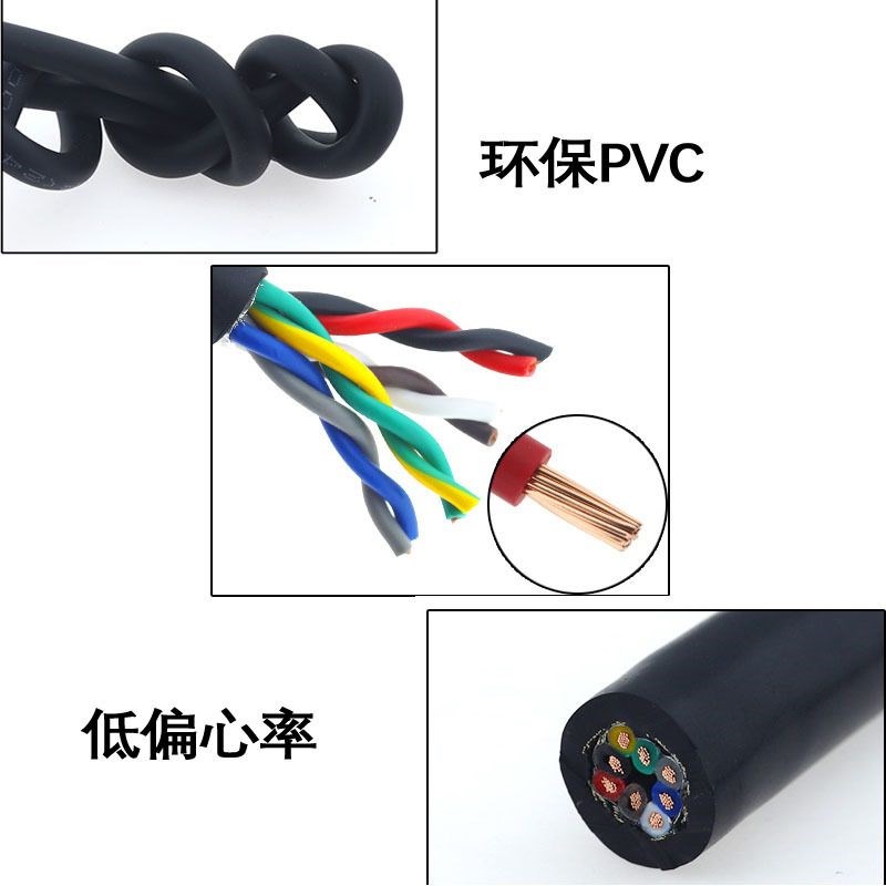 双绞屏蔽线RV P2芯3.0 0.5 0.75S1 1.5平方485通讯线控制信号线