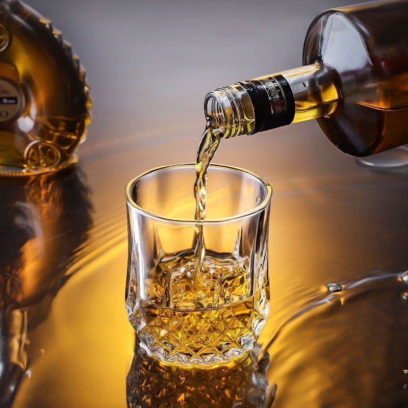 (六只装)水晶玻璃威士忌杯洋酒杯果汁杯水杯 茶杯啤酒杯套装