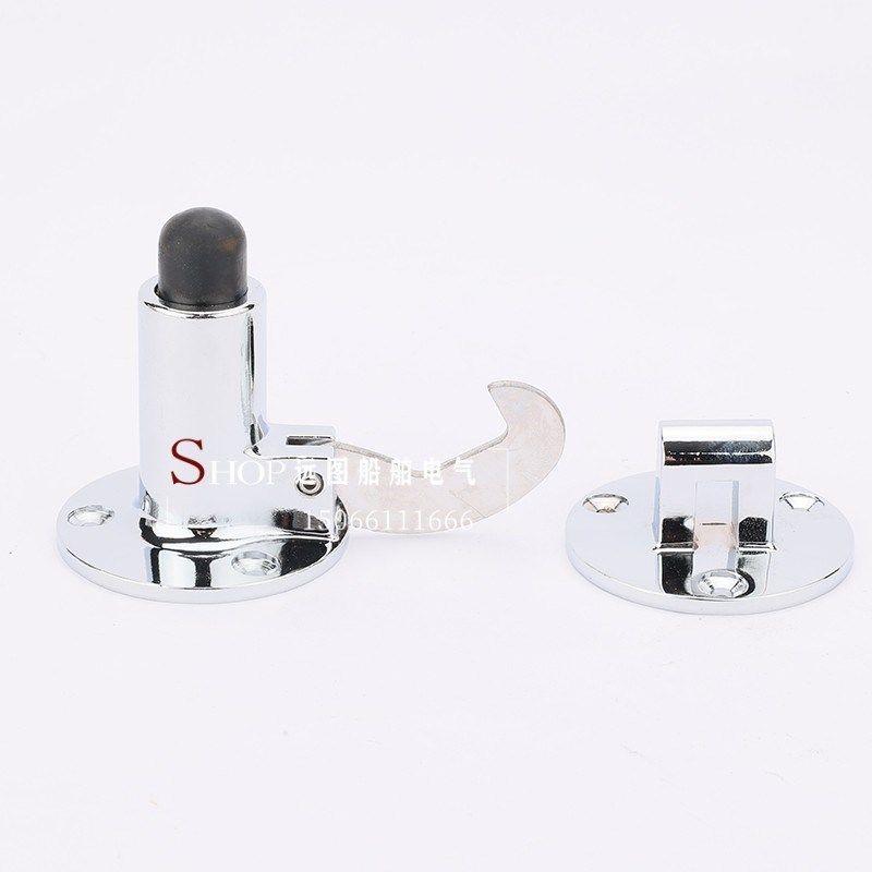 船用五金490541锌合金定门器PHY1242/1241弹簧式门钩门碰防风门吸