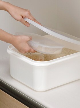 利快Ino日atam本原产米桶米缸储米箱防杂防潮米粮缸虫粮桶 面粉桶