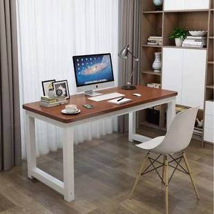 160长条桌书桌办公桌子 120 圆角电脑桌85cm高加长1.8 2米宽90台式