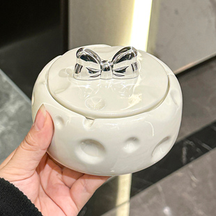 烟灰缸带盖防飞灰家用客厅高端大气上档次办公室创意高级感烟缸