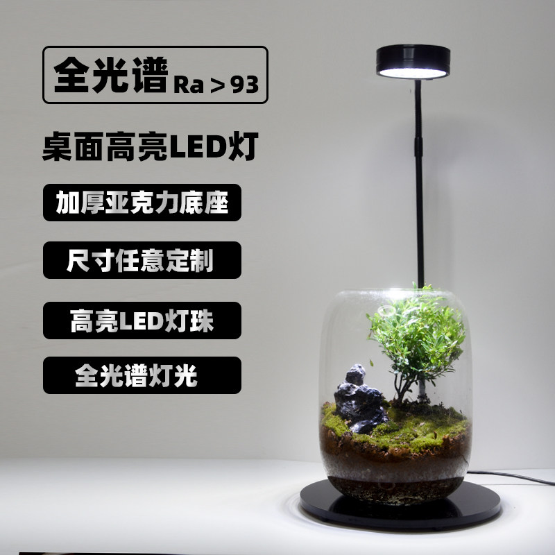 全光谱LED植物生长灯微景观灯压克力鱼缸灯苔藓灯多肉植物补光灯