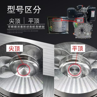 风冷柴油机活塞总成配件微耕机173178F186FA188190192195发电机环