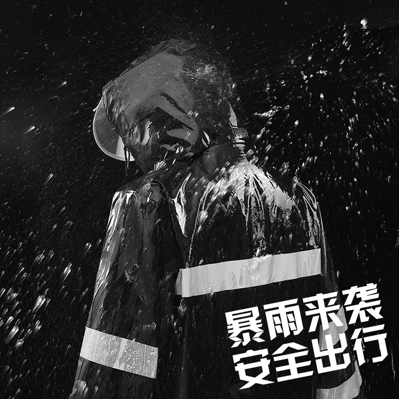 雨单上衣男款衣件女分体半身短外外套防水双层防暴雨雨衣款卖骑手图片