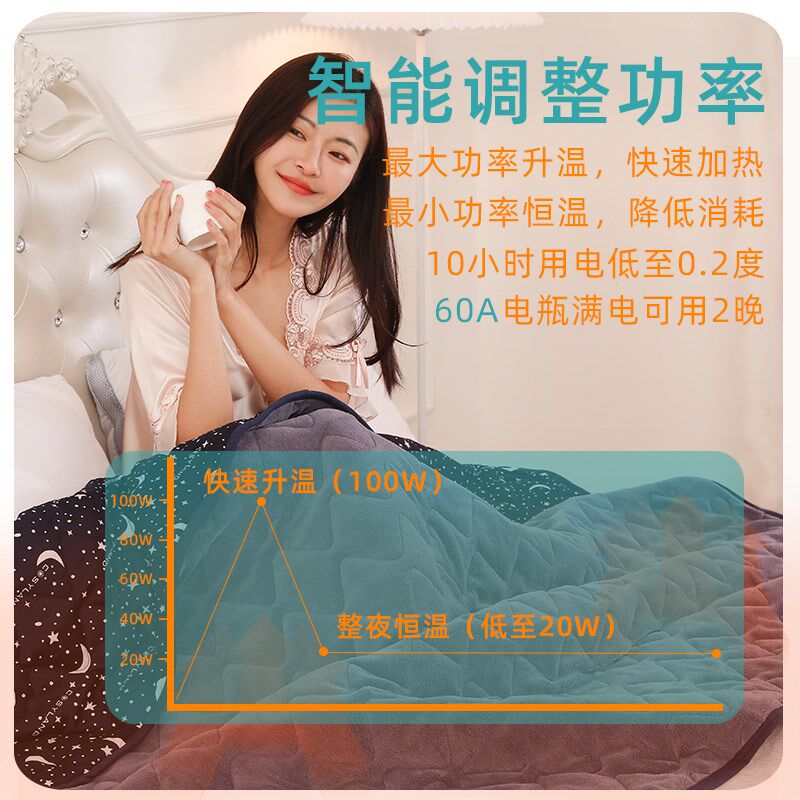 车载电热毯24V大货车单人可水洗24伏房车用加热垫卧铺双人电褥子