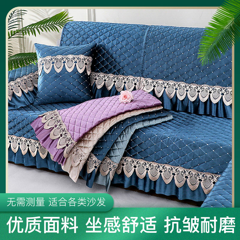 沙发垫沙发套四季通用冬季毛绒全包坐垫欧式布艺沙发罩坐垫套定制