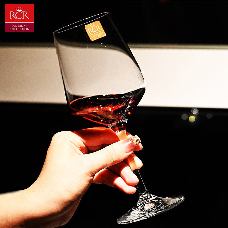 意大利RCR水晶玻璃红酒杯架子高端红酒杯子套装家用醒酒器高颜值