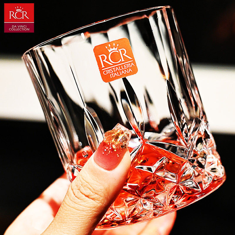 意大利RCR进口水晶玻璃xo威士忌杯烈酒杯创意啤酒果汁水杯洋酒杯