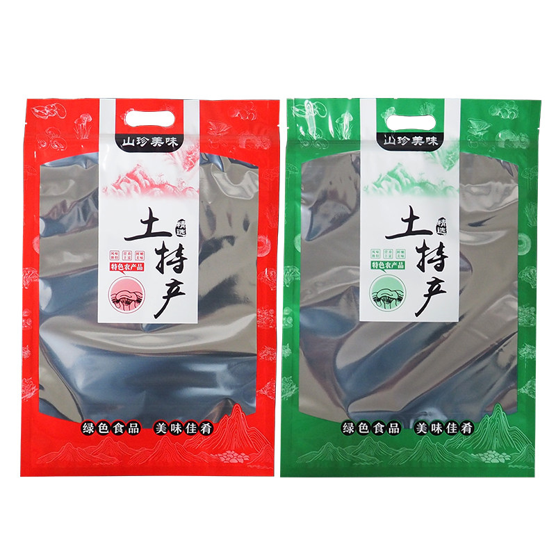 耳生香菇黑木茸花菇茶树菇土特产包装袋子山珍姬松野银耳包装袋