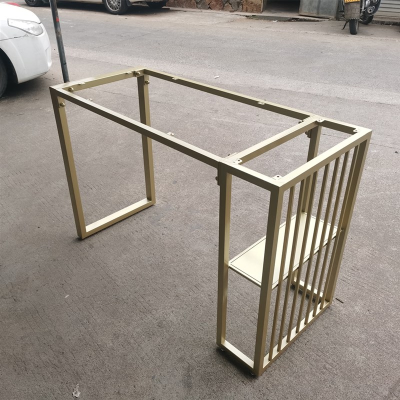 桌腿支角金属铁艺茶几脚架岩板餐桌架子底座吧台脚支撑柱桌架桌架