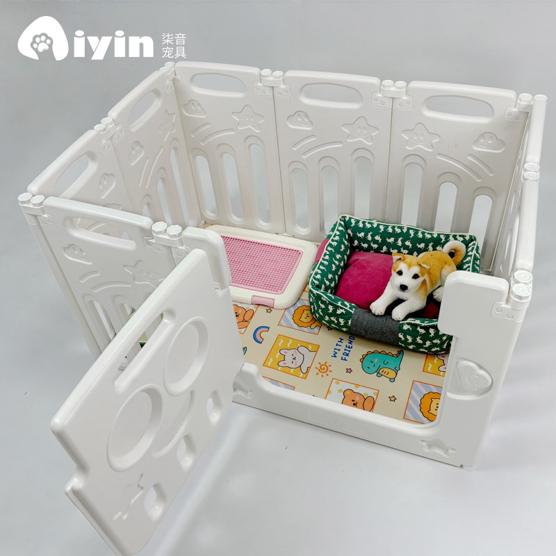 折叠围栏狗狗围栏室内宠物栅栏泰迪比熊柯基小型犬门栏狗笼子围栏