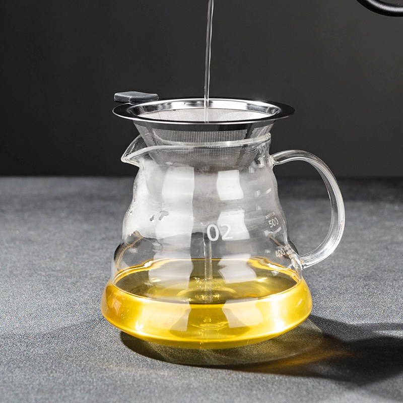 烨咖啡双层不锈钢茶滤 锥形超细漏斗过滤网洗茶泡茶滤茶器