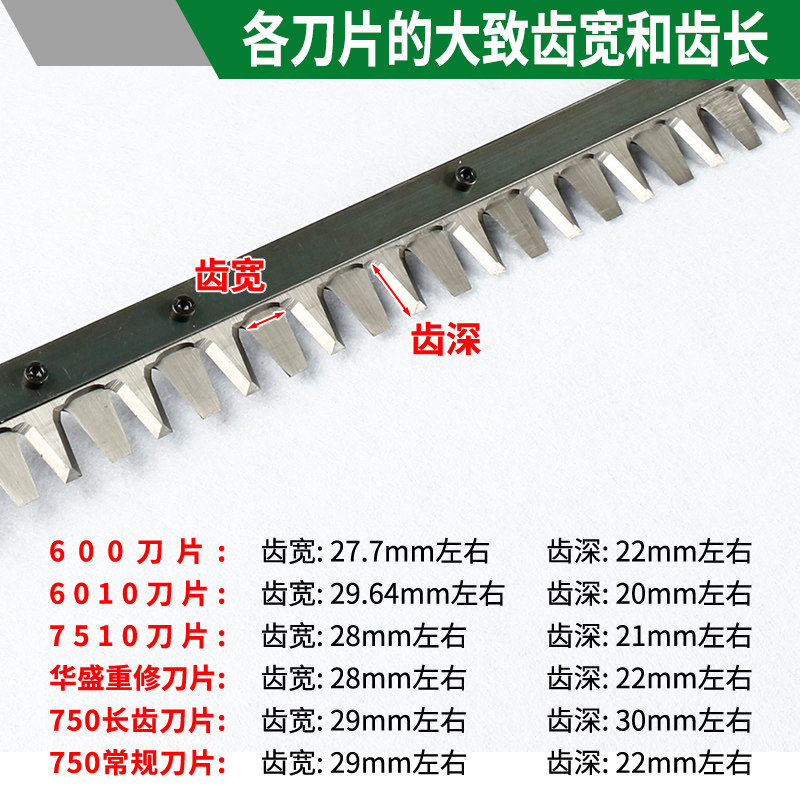 绿篱机配件剪篱剪刀片家用7绿05篱割草机刀片组合重绿修枝剪双刀