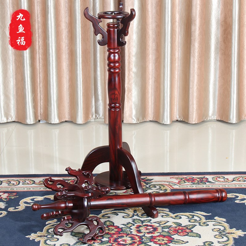 红木家具印尼黑衣枝木挂酸架阔叶黄檀中式衣木卧室落地实帽架支架