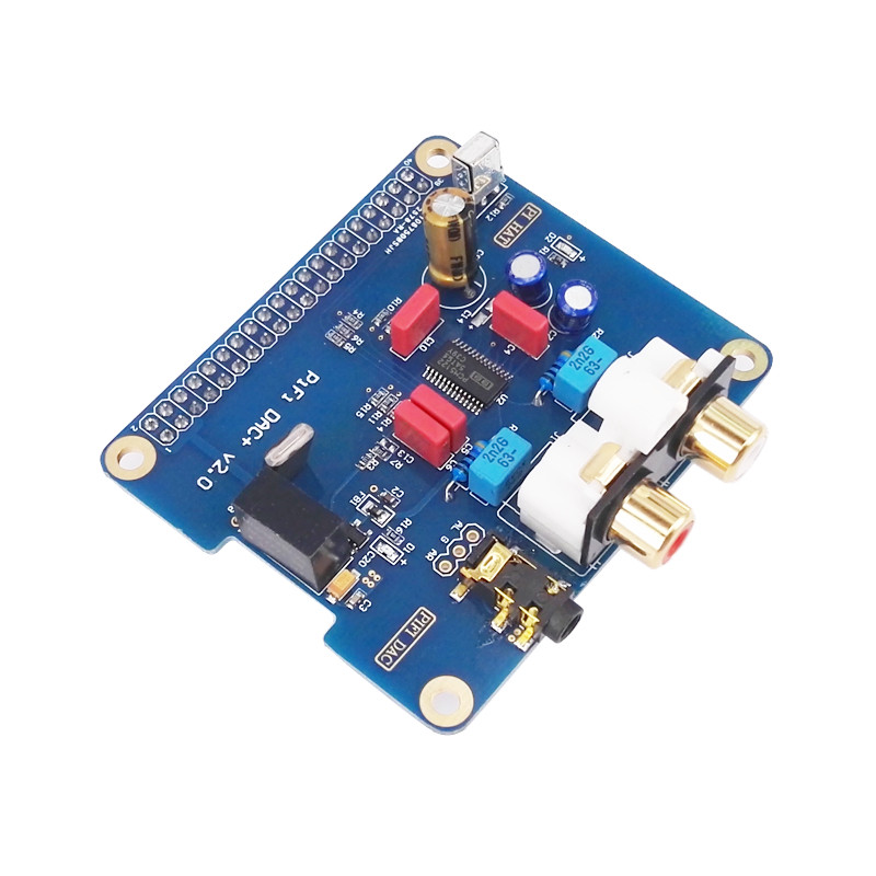 树莓派4/3B+接HIFI DAC+声卡 I2S C pifi DA口+ V2.0