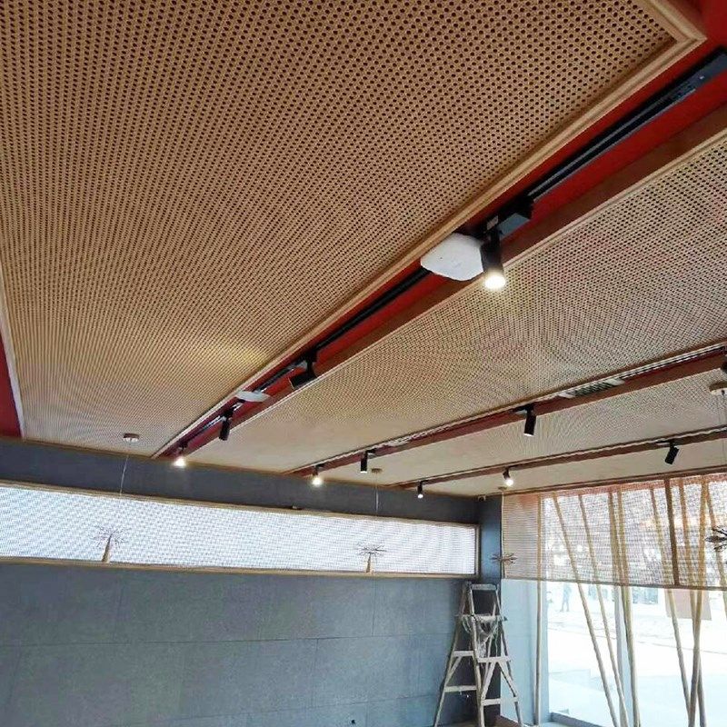 竹席装修镂空竹编民宿饭店农家乐吊顶隔断复古装饰材料手工编席子